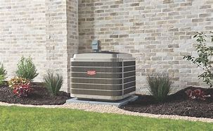 A Large Air Conditioner Placed in Front of a House
